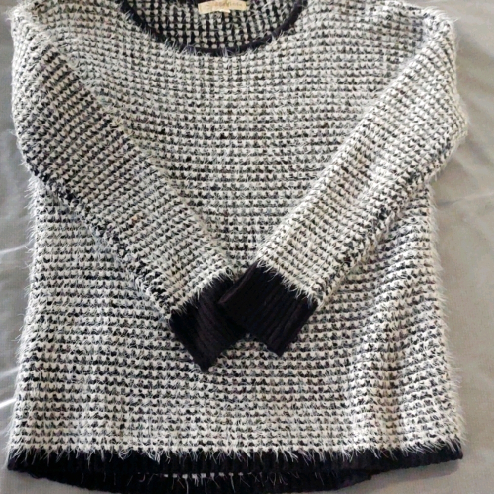Kohls Rewind Fuzzy Checkered Juniors Sweater